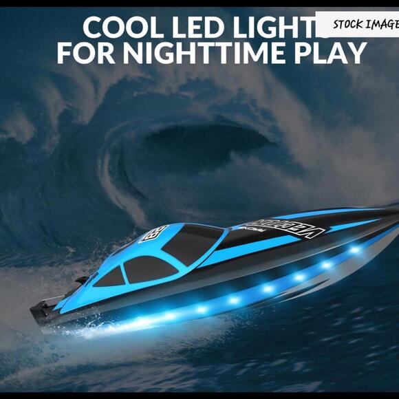 Volantex Rc Remote Control Boat W LED Lights 2.4 GHZ 20MPH Rechargeable Battery - Picture 9 of 9